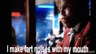 Ron Burgundy - I make fart noises with my mouth on Make a GIF