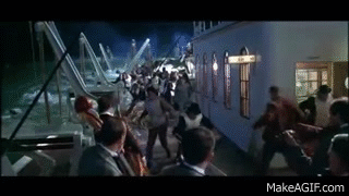 Titanic Band Playing on Sinking Ship on Make a GIF