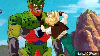 Cell Absorbs Android 18 (Kai) on Make a GIF.