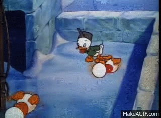 Donald Duck - Donalds Snow Fight (1942) on Make a GIF