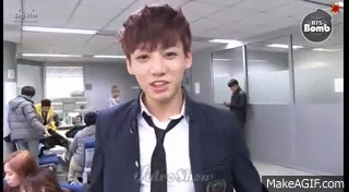 Bts Jungkook Imitating V Boy In Luv Part On Make A Gif