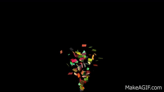  2 Confetti Cannon 1080p Full Hd Confetti With Black Background On 