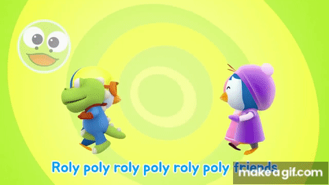 Panda Roly Poly Gif Roly Poly Friends | Nursery Rhymes | Kids Pop | Pororo Singalong show ...