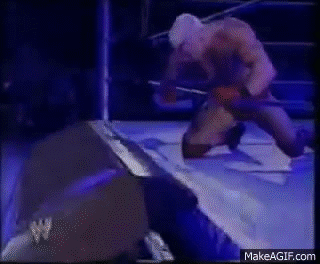 Undertaker sitting up out of casket on Make a GIF