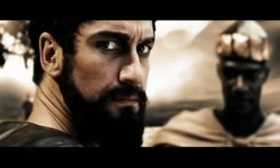 300 - This is madness. This is Sparta. animated gif