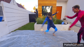 WET YOGA CHALLENGE (OILED-UP) on Make a GIF