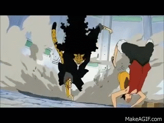 Luffy Vs Lucci (Leopard Form Fight) Eng Sub on Make a GIF