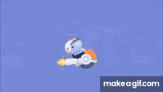 Discord Nitro: Wumpus is boosting its speed. on Make a GIF