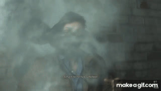 Mr X(Tyrant) killed the Prisoner - Resident evil 2 Remake on Make a GIF