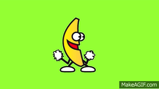 Animated Dancing Banana Green Screen On Make A GIF
