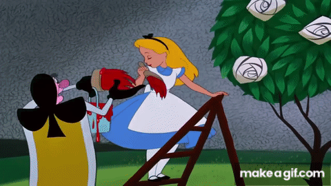 alice in wonderland painting the roses red