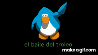 EL BAILE DEL TROLEO CLUB PENGUIN. on Make a GIF