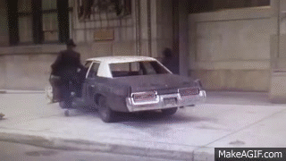The blues brothers car collapse on Make a GIF
