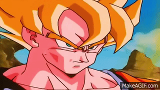 Goku Se Transforma En SSJ Frente A Los Androides (Español Latino) on Make a  GIF