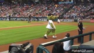 LAD@HOU: Astros mascot Orbit sways to Beyonce's 'Single Ladies' on Make a  GIF