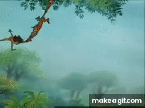 The Jungle Book Mowgli gets caught by Monkeys English on Make a GIF