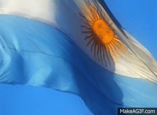 Resultado de imagen para gifs de la bandera argentina
