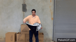 How To Fold A Windshield Sun Shade on Make a GIF