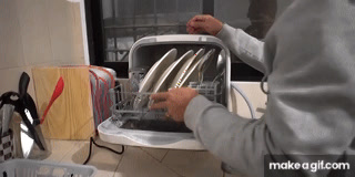 Máquina para lavar los trastes (Mini Lavavajillas Haus)