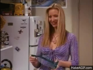 Friends - Pheoby winnings an award for a massage on Make a GIF