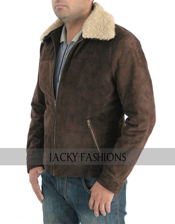 The Walking Dead Rick Grimes Season 5 Suede Leather Jacket on Make a GIF