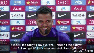 Dani Alves Trolls Cristiano Ronaldo Calma Celebration at the Press  Conference