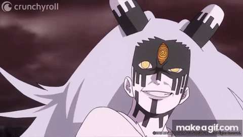 Naruto e Sasuke VS Momoshiki - Dupla braba de Uzumaki e Uchiha - Kurama e  Susanoo juntos em Boruto ! on Make a GIF
