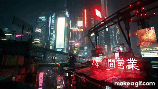 Cyberpunk 2077  Night City - Midnight Ads (Wallpaper Engine) on Make a GIF