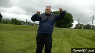 A Guy Dancing then Being Chased by Gorilla on Make a GIF