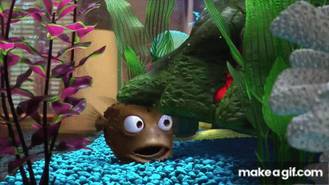 Finding Nemo: Escape from The Fish Tank and the Dentist on Make a GIF