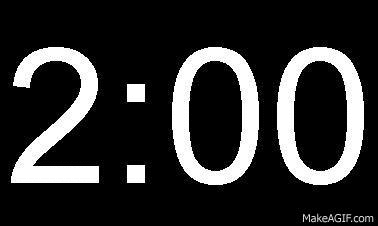 2 Minute Timer, Countdown Timer with Alarm