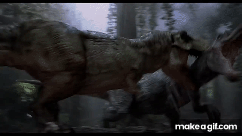 Jurassic Park Iii T Rex Vs Spinosaurus On Make A Gif