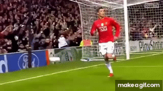 Cristiano Ronaldo's knee slide vs Inter on Make a GIF