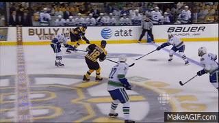 Nathan Horton taken out by Rome [Gif] : r/hockey