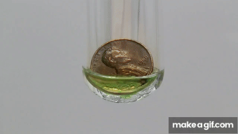 Copper Penny reacting with Nitric Acid on Make a GIF