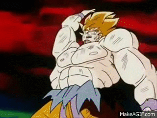 TFS- Super Saiyan Goku Bitch Slapping Frieza on Make a GIF