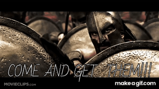 300 (2006) - This Is Where We Fight Scene (2/5) | Movieclips on Make a GIF