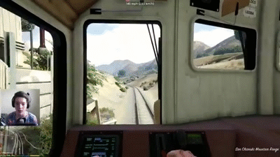 GTA 5 Train Crashes And Derailes! (Funny moments) on Make a GIF