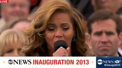 Beyonce National Anthem at Presidential Inauguration Ceremony 2013 ...