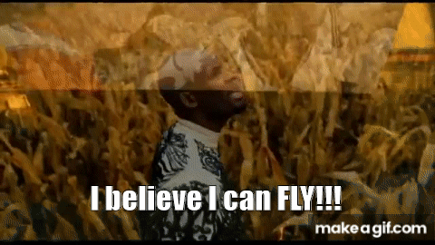 Image result for r kelly i believe i can fly gif