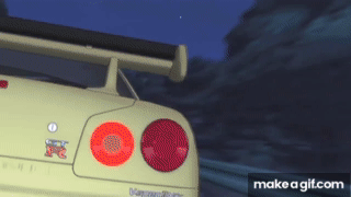 Initial D AMV - Nissan GTR vs Mazda RX7 on Make a GIF