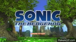Sonic The Hedgehog 06 Title Screen On Make A Gif