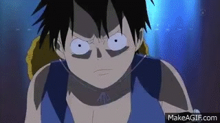 One Piece - Luffy Punches A Celestial Dragon on Make a GIF