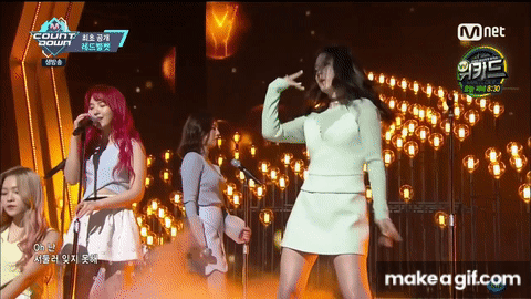 170316 RED VELVET - One Of These Nights @ M! Countdown on Make a GIF
