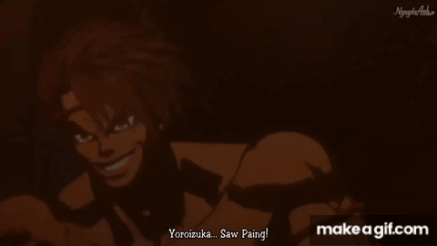 Yoroizuku Saw Paing Vs Yoshinari Karo full fight ( Kengan Ashura ) on Make a GIF Yoroizuku Saw Paing Vs Yoshinari Karo full fight ( Kengan Ashura ) on Make a GIF