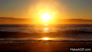 Sun Catcher - Relaxing Ocean Waves and Beach Sounds at Sunrise on Make a GIF