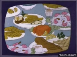 The Simpsons - Homer At The Buffet on Make a GIF