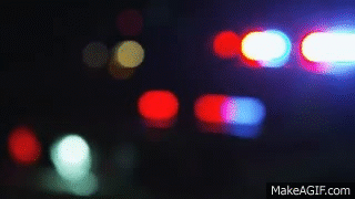 Blurred Police Lights