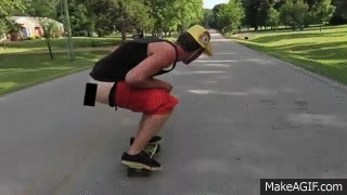 taking a shit on skateboard on Make a GIF