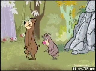 Image result for make gifs motion images of yogi bear and boo boo